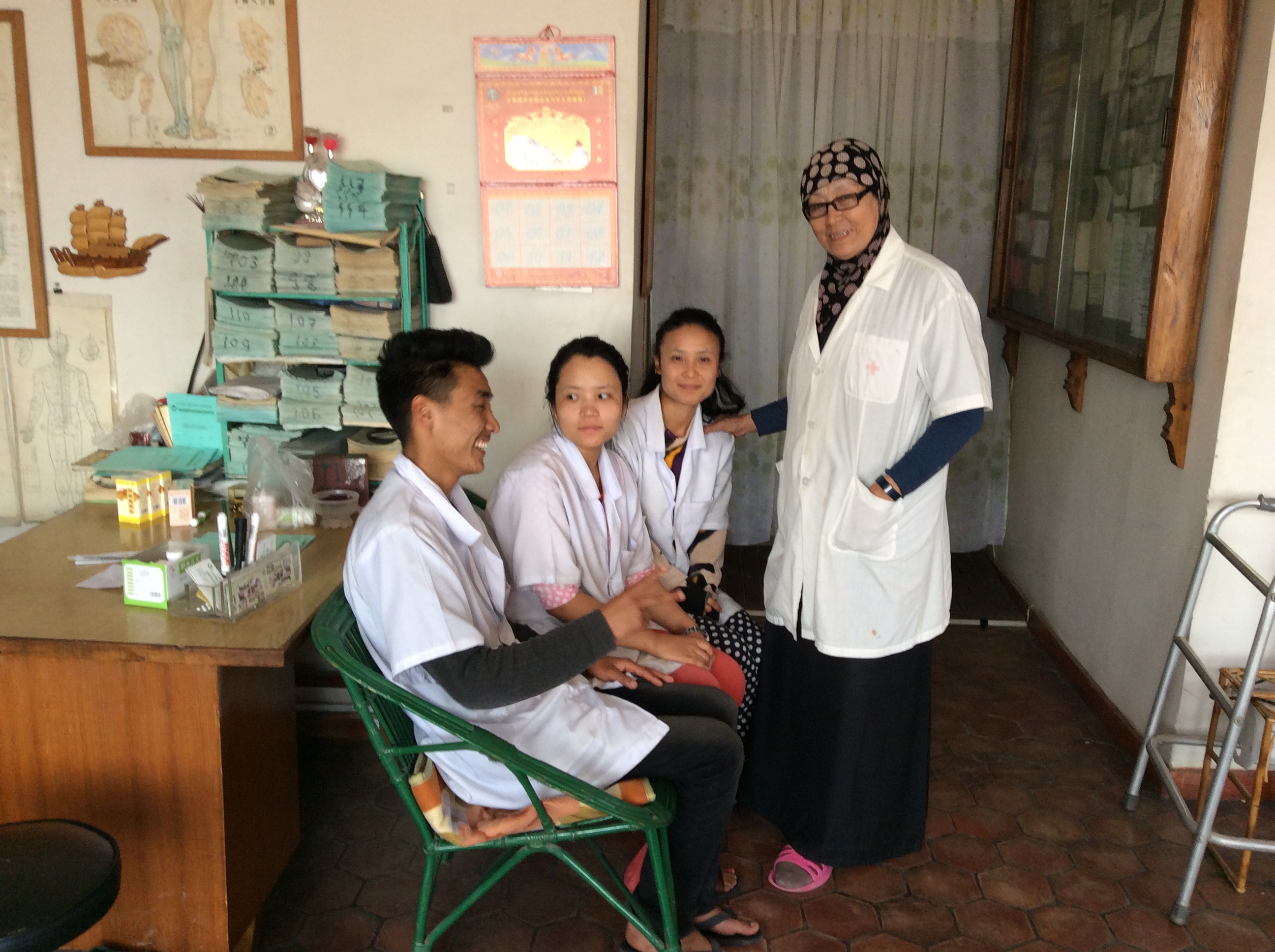 Dr Fatima and her team in Kathmandu